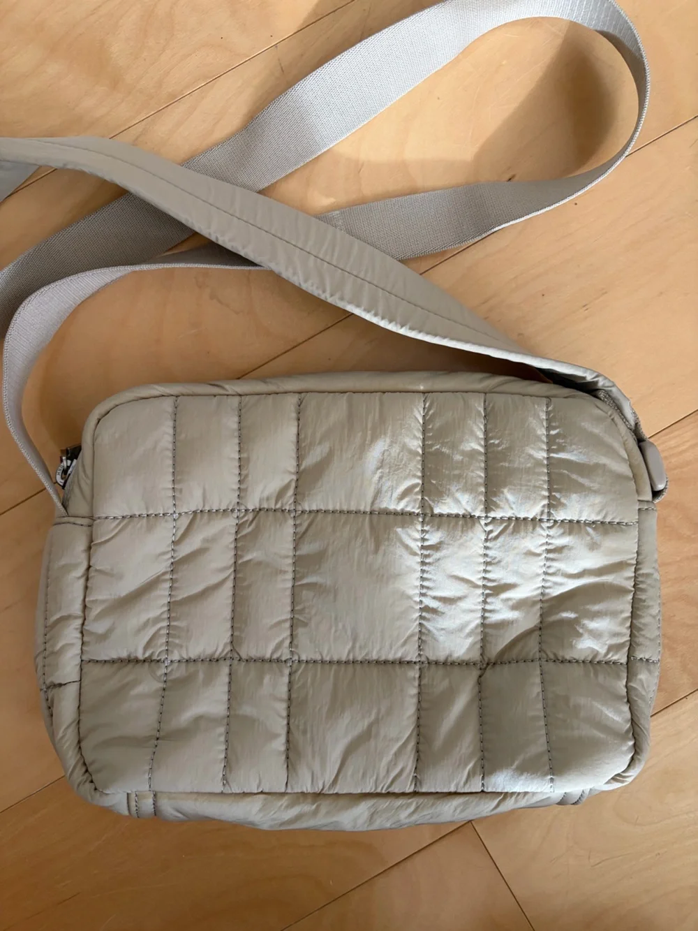 Calvin Klein City Quilted Beige Bag